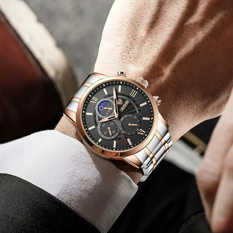 AGR Classic Sports STEEL  Drako Watches Men's Watches