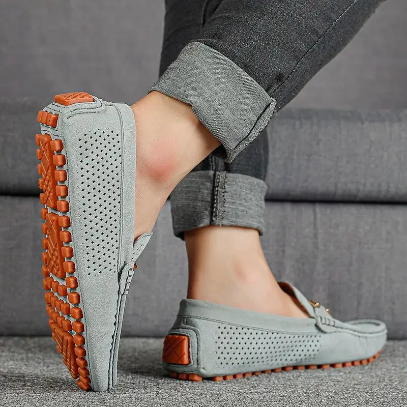 Adrian Leather Slip-On Loafers  Drako Watches Shoes