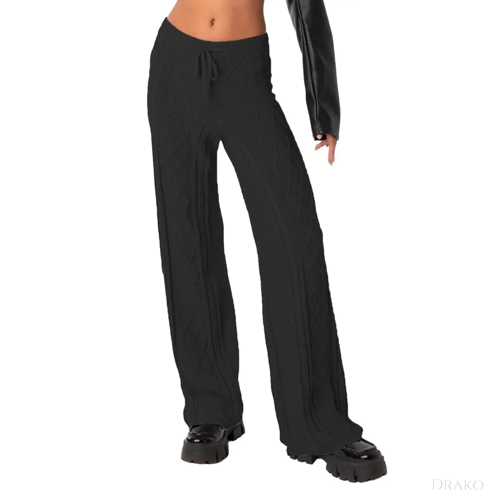 Amara Knit Wide-Leg Pants  Drako Watches