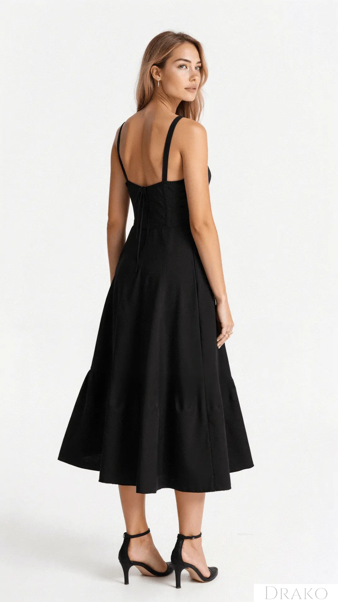 Amelia Women’s Floral Midi Dress  Drako Watches