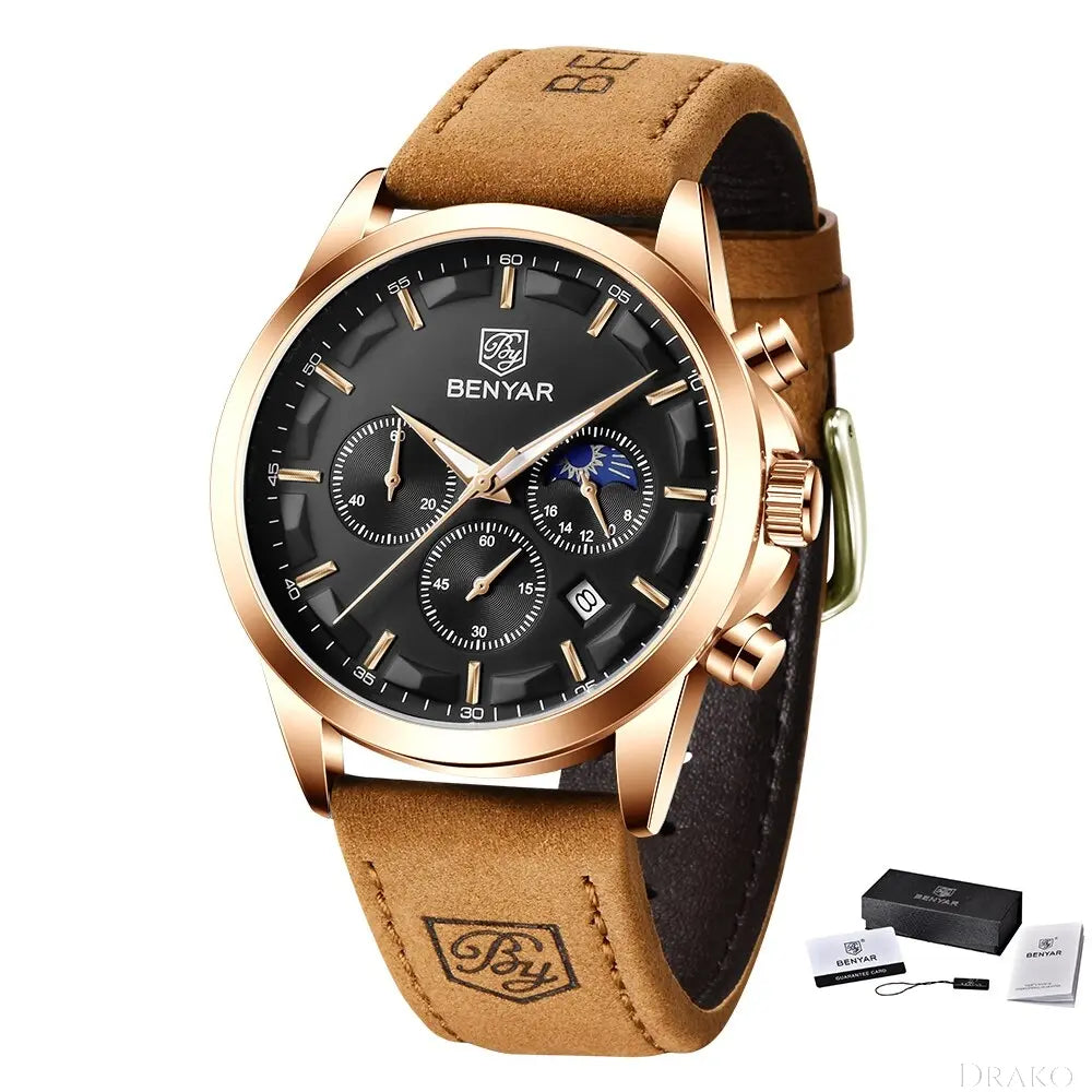 B&Y - Suede Gentry  Drako Watches Men's Watches