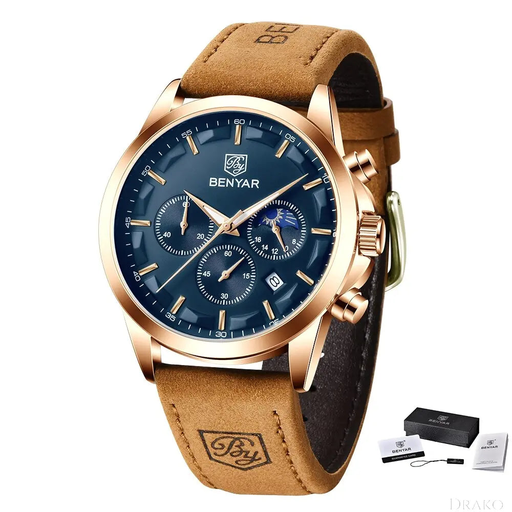 B&Y - Suede Gentry  Drako Watches Men's Watches