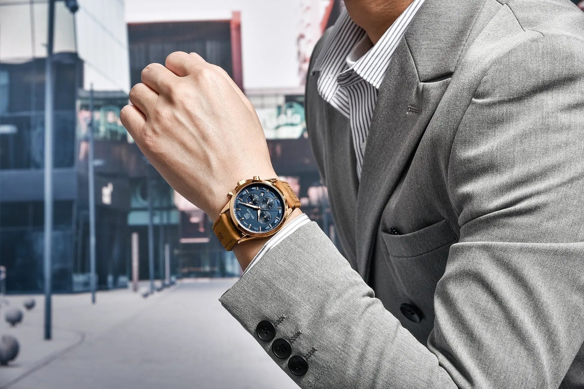 B&Y - Suede Gentry  Drako Watches Men's Watches