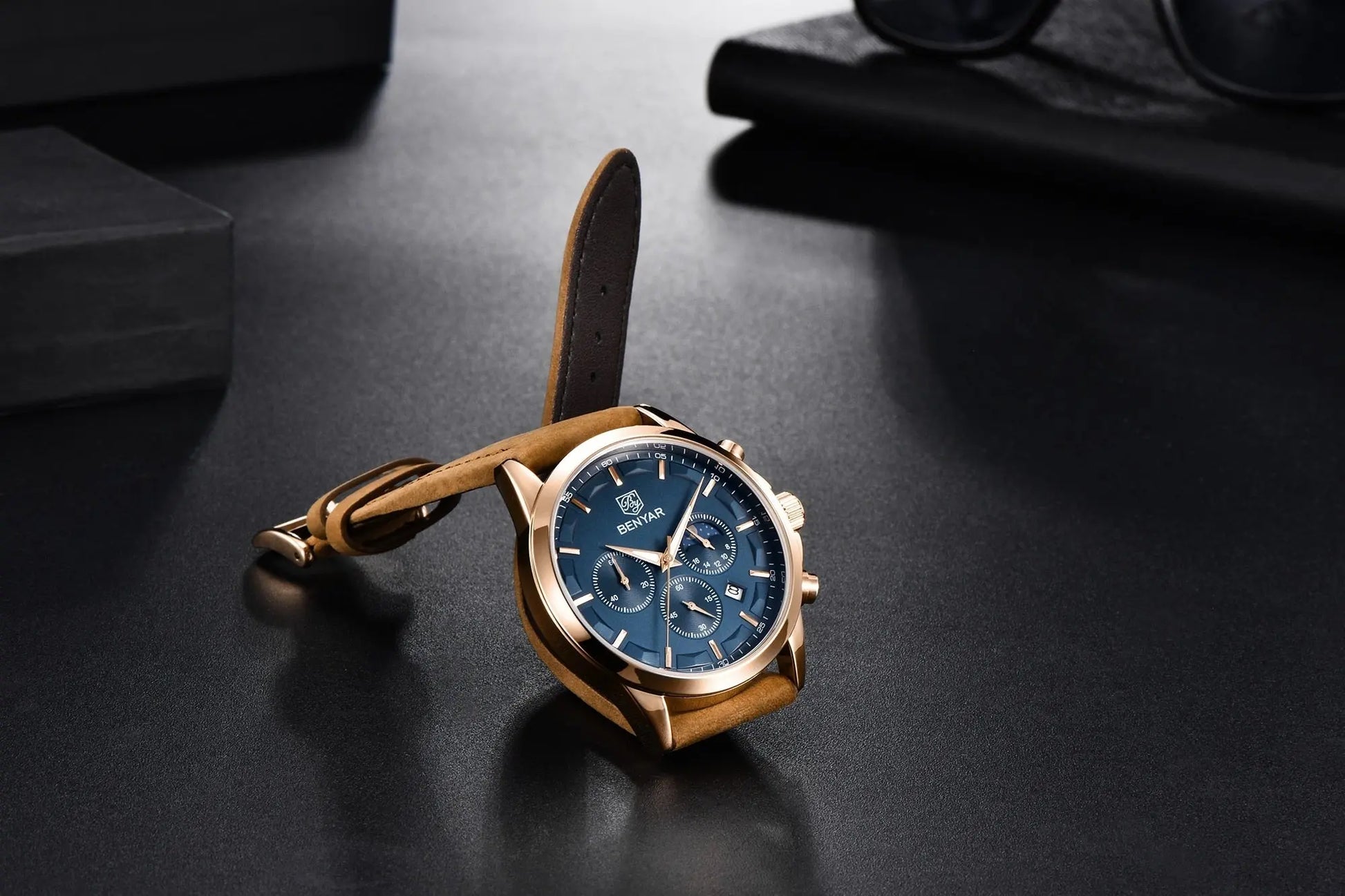 B&Y - Suede Gentry  Drako Watches Men's Watches