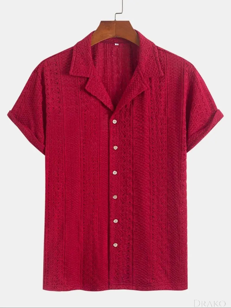 Benson Knit Jacquard Polo  Drako Watches