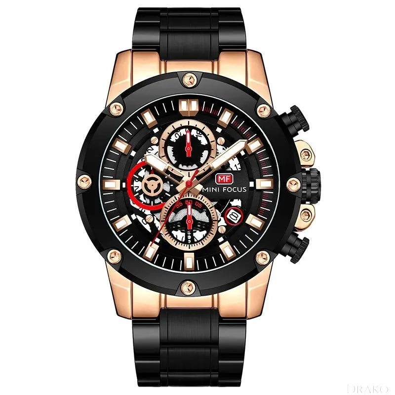 FX - Aventadori STEEL  Drako Watches Men's Watches