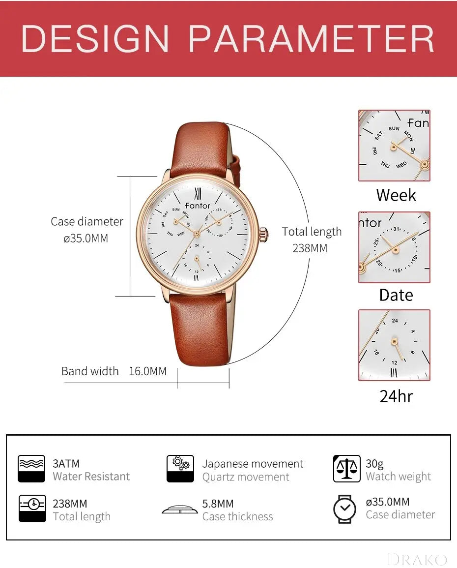 Fantor - Minimal  Drako Watches Women's Watches