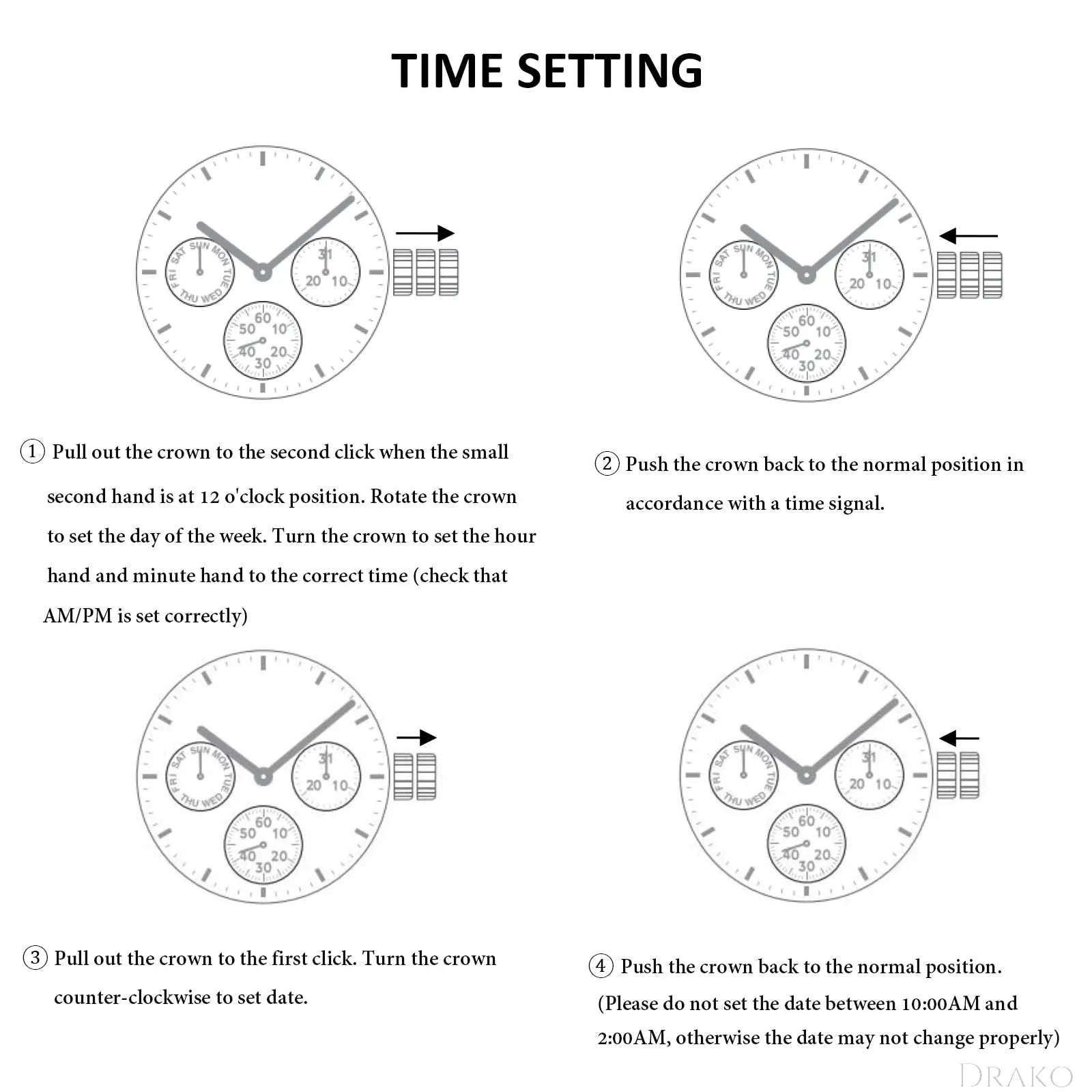 GALLANT - Monochrome  Drako Watches Men's Watches