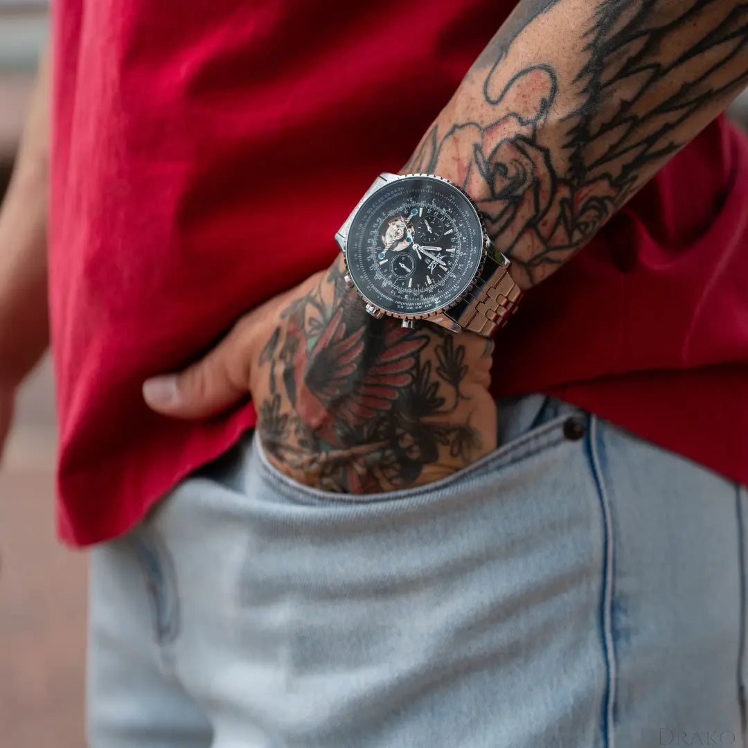 JARAGAR - Aviator  Drako Watches Men's Watches