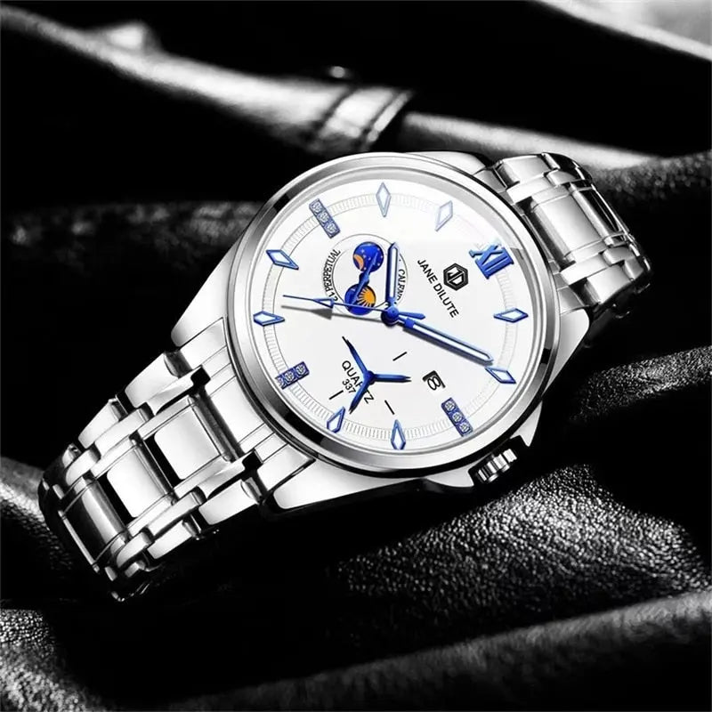 JD - Steel  Drako Watches Men's Watches