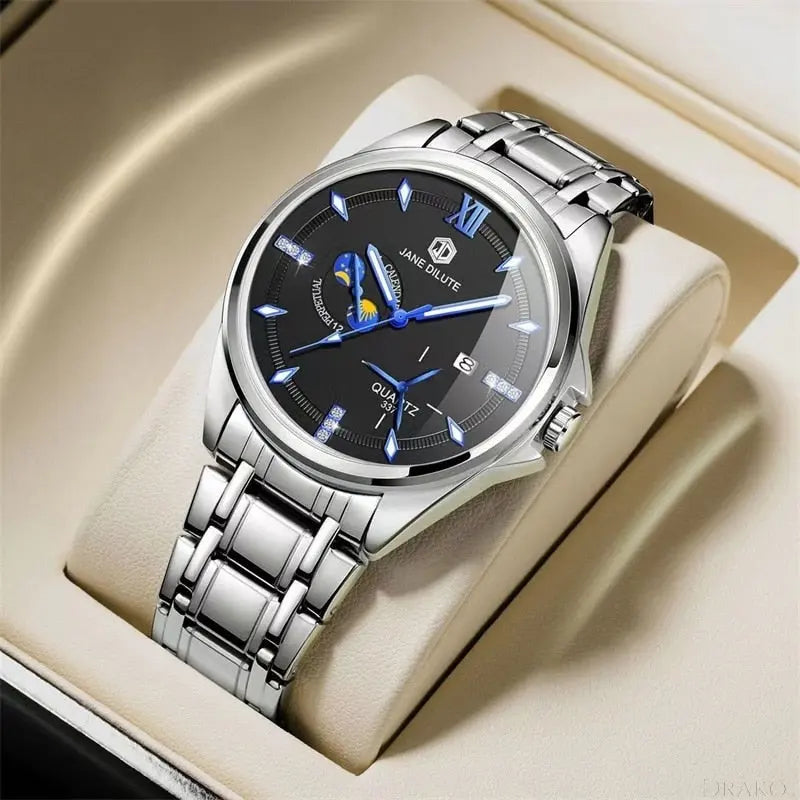 JD - Steel  Drako Watches Men's Watches