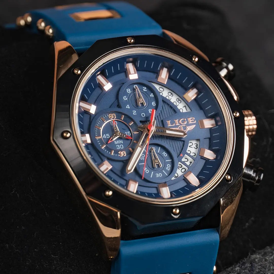 LIGE - Aviator™ Drako Watches Men's Watches