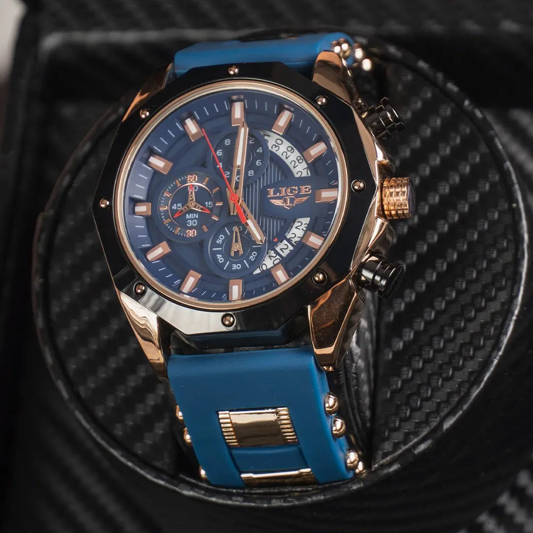 LIGE - Aviator™ Drako Watches Men's Watches