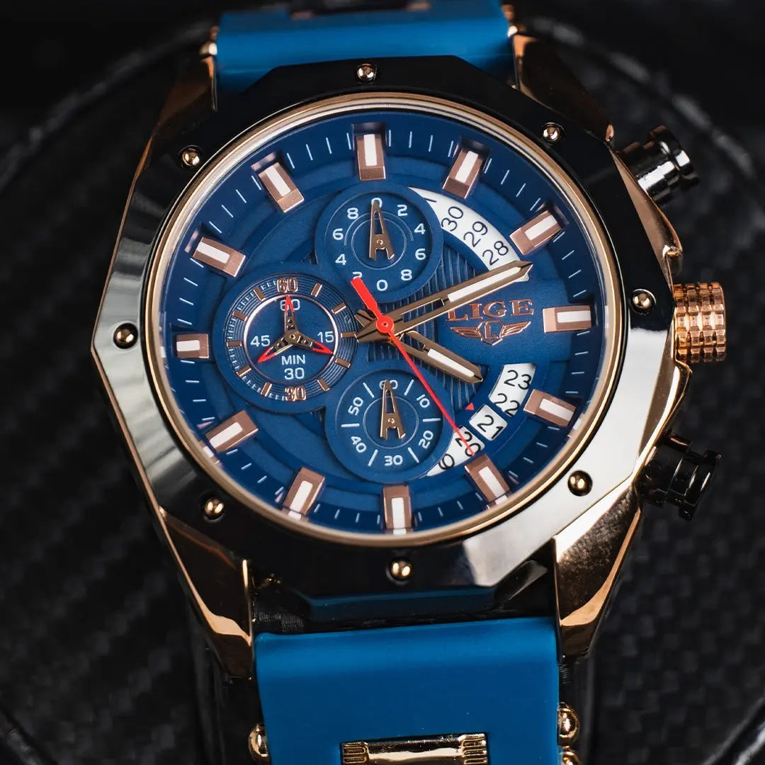 LIGE - Aviator™ Drako Watches Men's Watches
