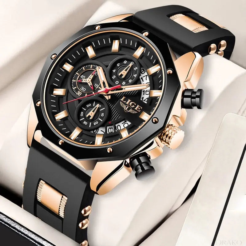 LIGE - Aviator™ Drako Watches Men's Watches