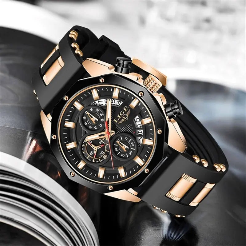 LIGE - Aviator™ Drako Watches Men's Watches
