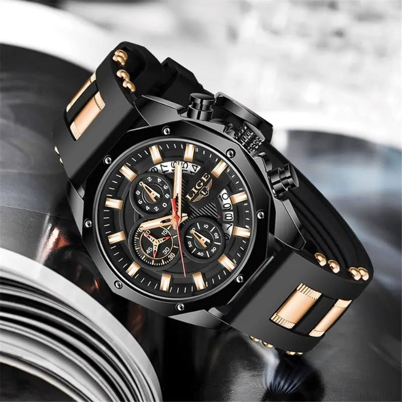 LIGE - Aviator™ Drako Watches Men's Watches