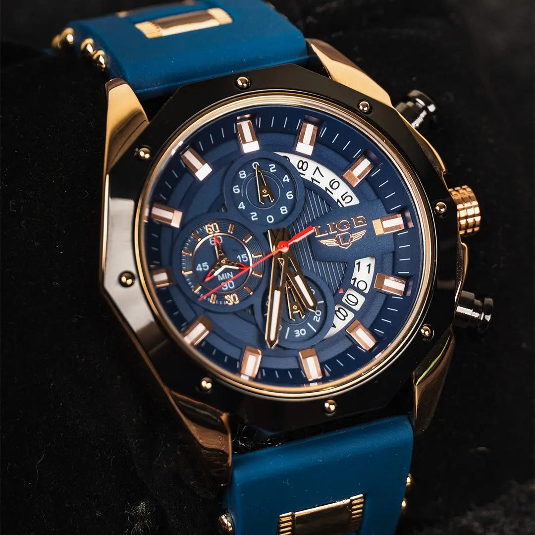 LIGE - Aviator™ Drako Watches Men's Watches
