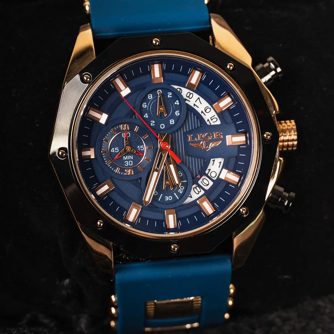 LIGE - Aviator™ Drako Watches Men's Watches