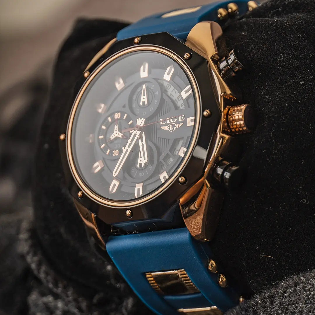LIGE - Aviator™ Drako Watches Men's Watches