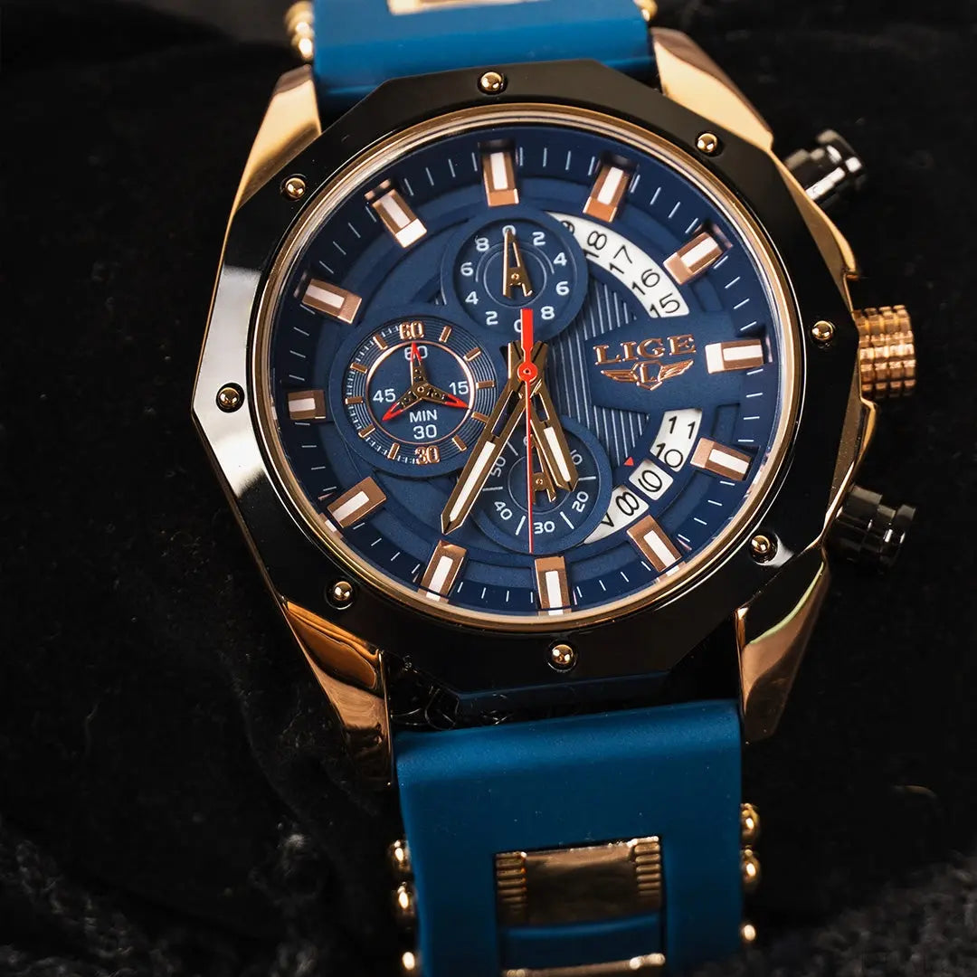 LIGE - Aviator™ Drako Watches Men's Watches