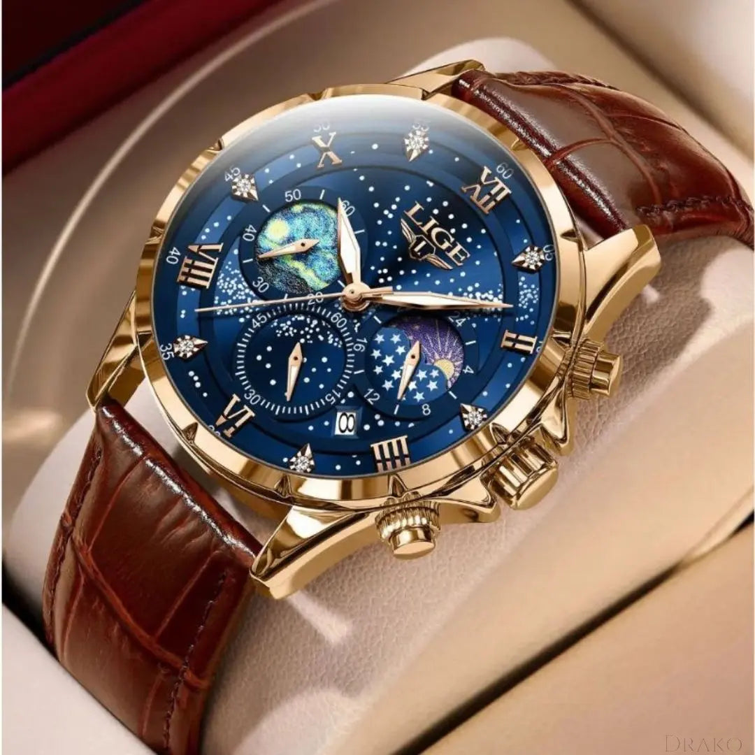 LIGE - Crest Drako Watches Men's Watches