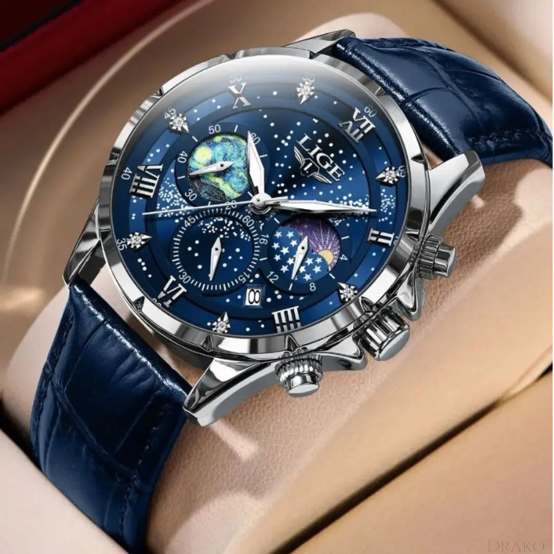 LIGE - Crest Drako Watches Men's Watches