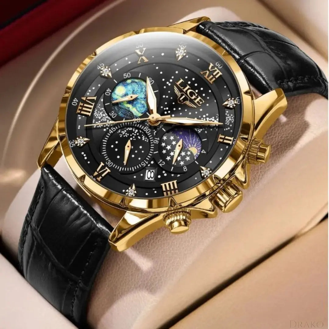 LIGE - Crest Drako Watches Men's Watches