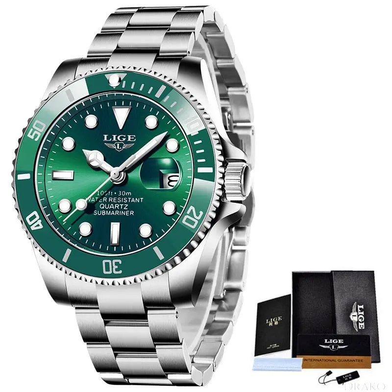 LIGE - DiveMaster Drako Watches Men's Watches