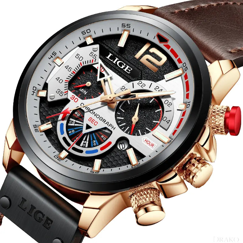 LIGE - Dutchman  Drako Watches Men's Watches