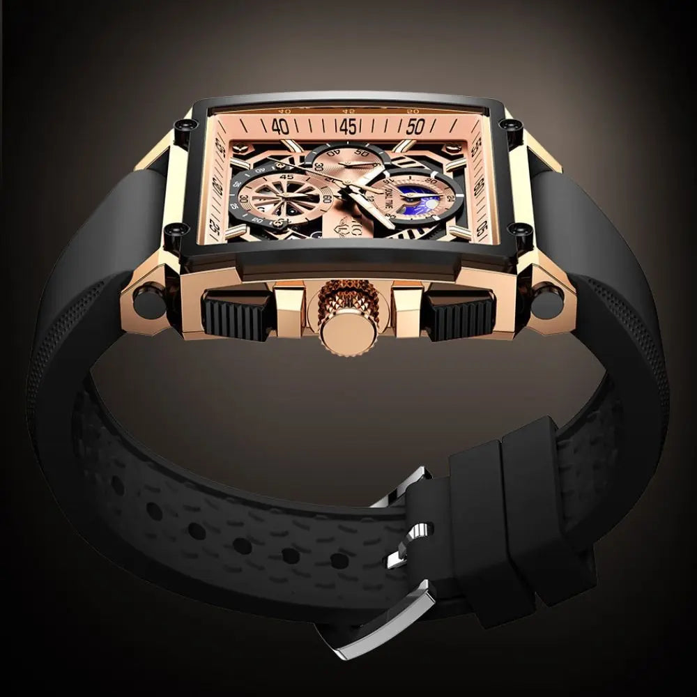 LIGE - Hollow Temple Drako Watches Men's Watches
