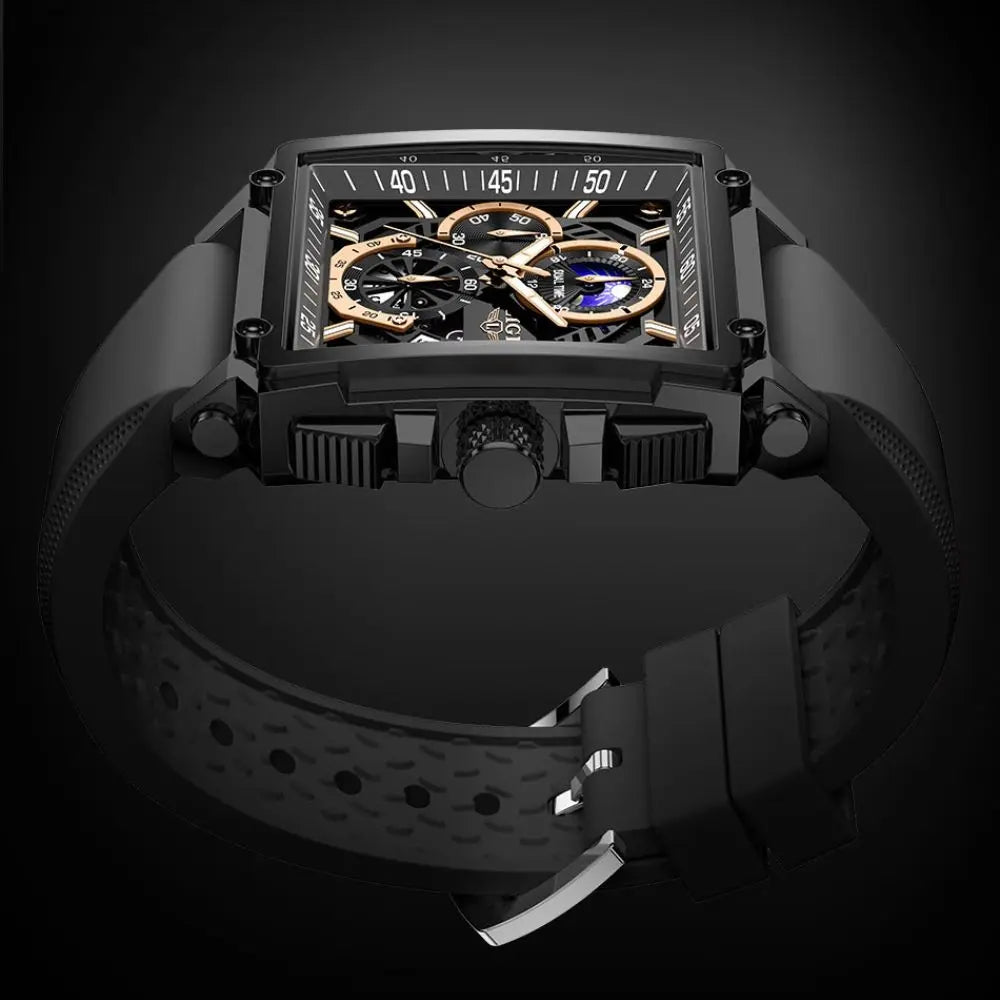 LIGE - Hollow Temple Drako Watches Men's Watches