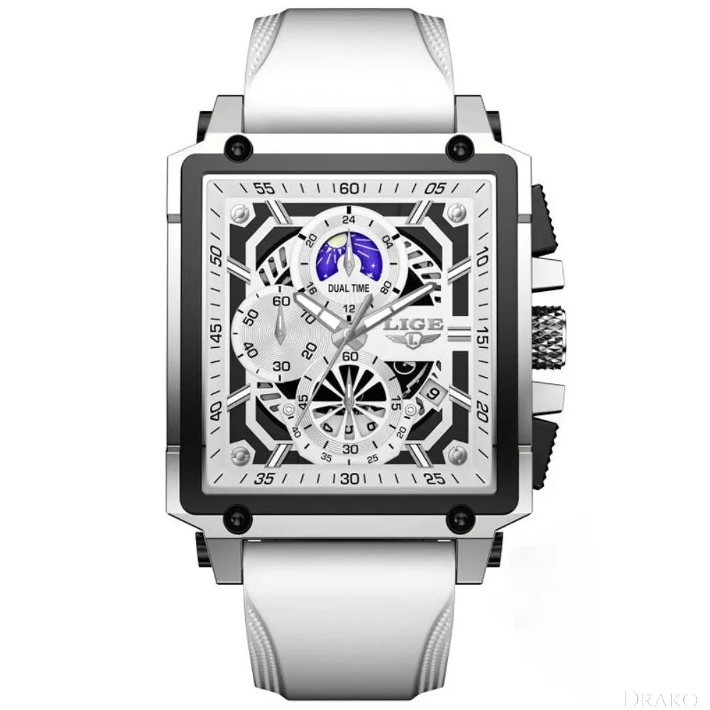 LIGE - Hollow Temple Drako Watches Men's Watches