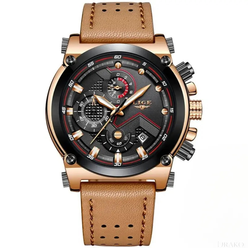 LIGE - Leatherman  Drako Watches Men's Watches