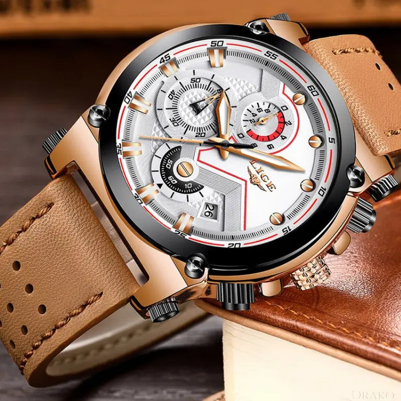LIGE - Leatherman  Drako Watches Men's Watches