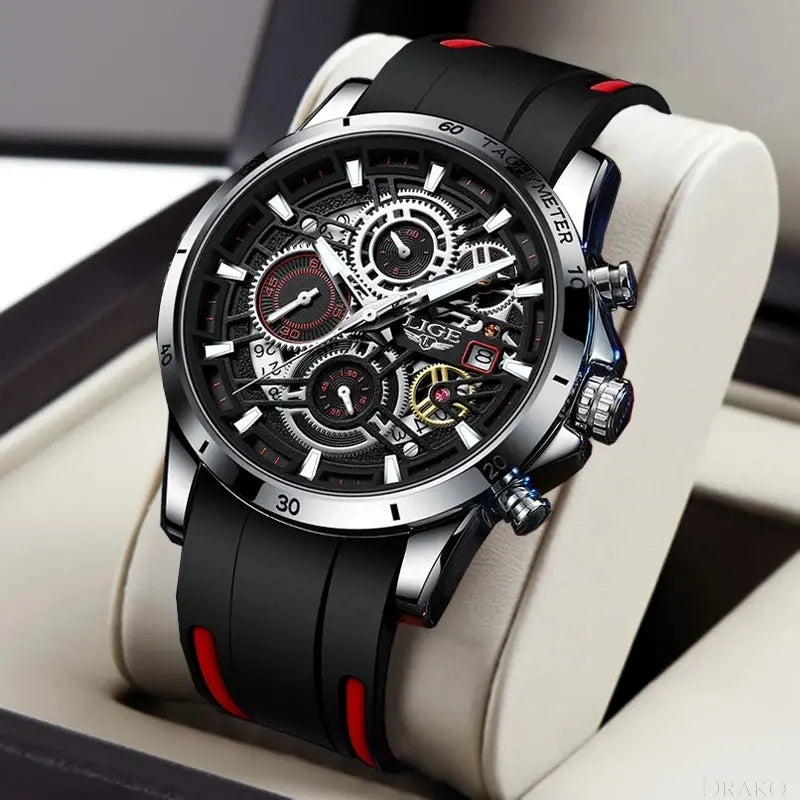 LIGE - Skeleton  Drako Watches Men's Watches