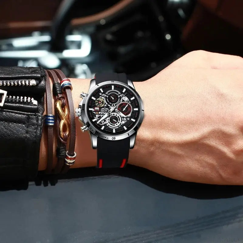 LIGE - Skeleton  Drako Watches Men's Watches