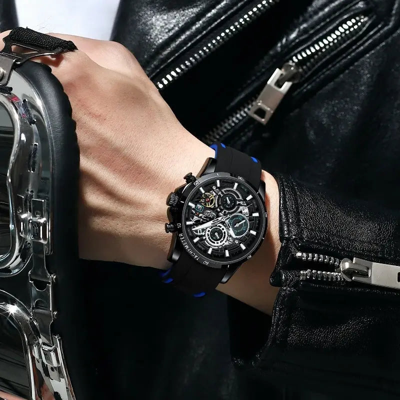 LIGE - Skeleton  Drako Watches Men's Watches