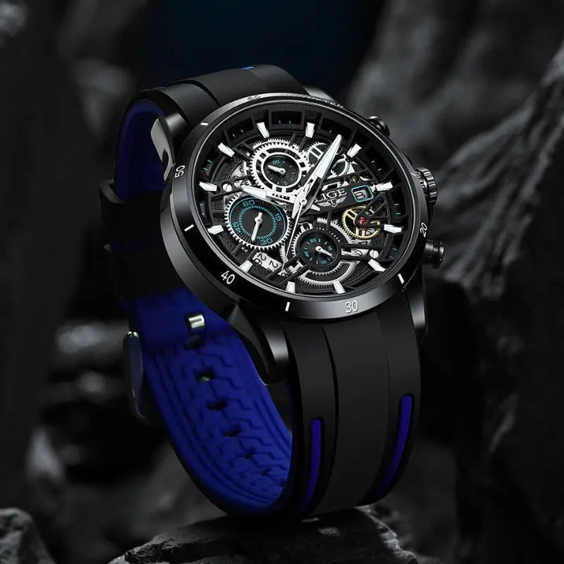 LIGE - Skeleton  Drako Watches Men's Watches