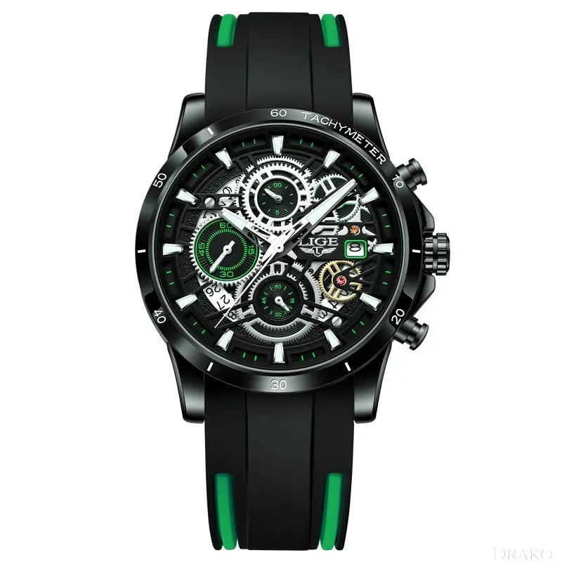 LIGE - Skeleton  Drako Watches Men's Watches