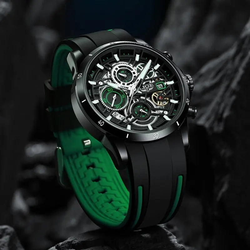 LIGE - Skeleton  Drako Watches Men's Watches