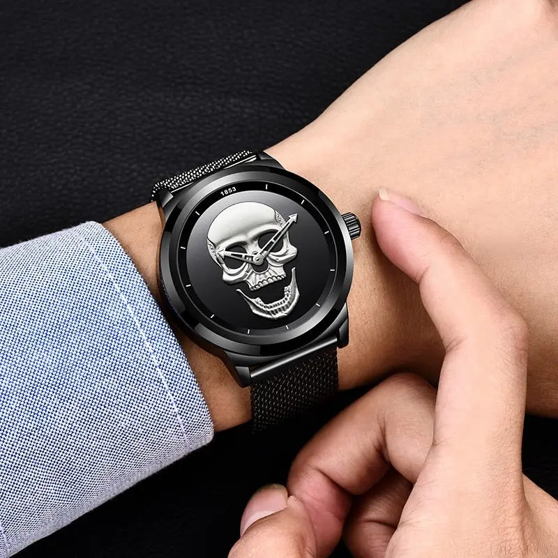 LIGE - Skull  Drako Watches Men's Watches