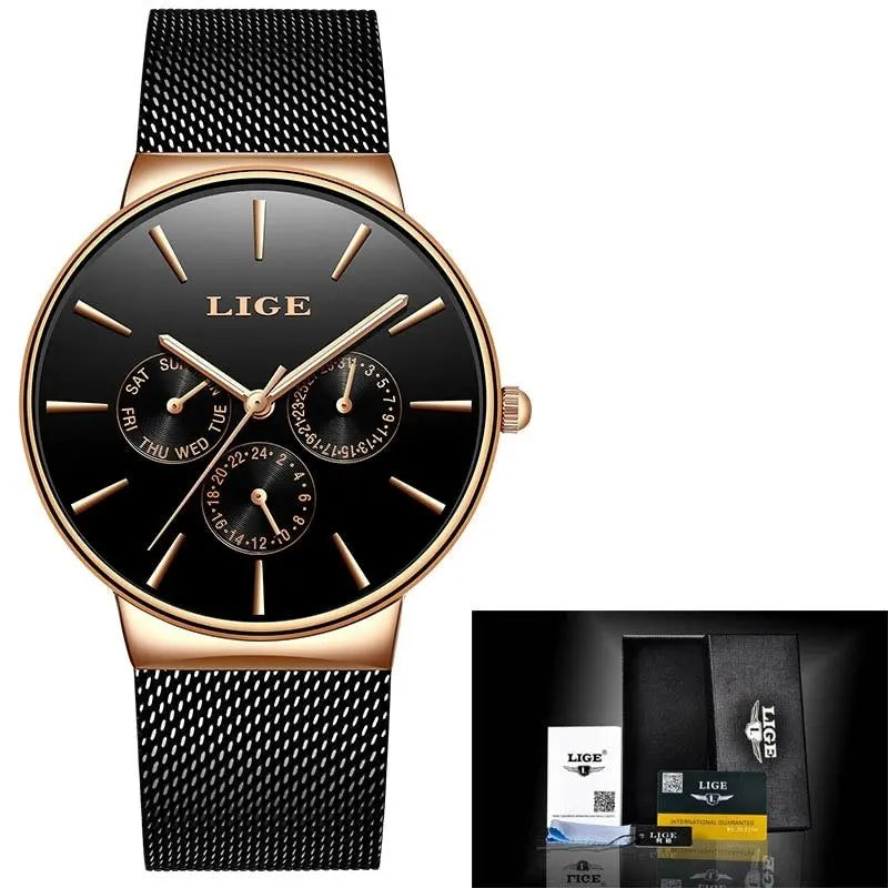 LIGE - Sleek  Drako Watches Women's Watches