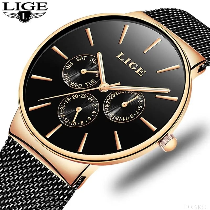 LIGE - Sleek  Drako Watches Women's Watches