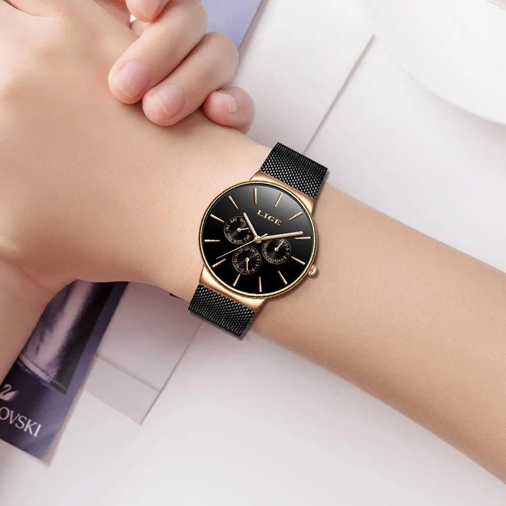 LIGE - Sleek  Drako Watches Women's Watches