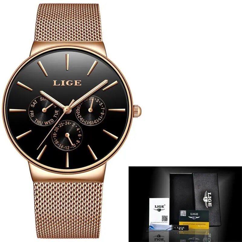 LIGE - Sleek  Drako Watches Women's Watches