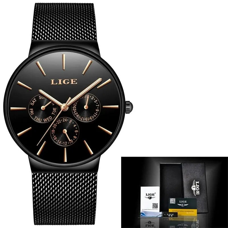 LIGE - Sleek  Drako Watches Women's Watches