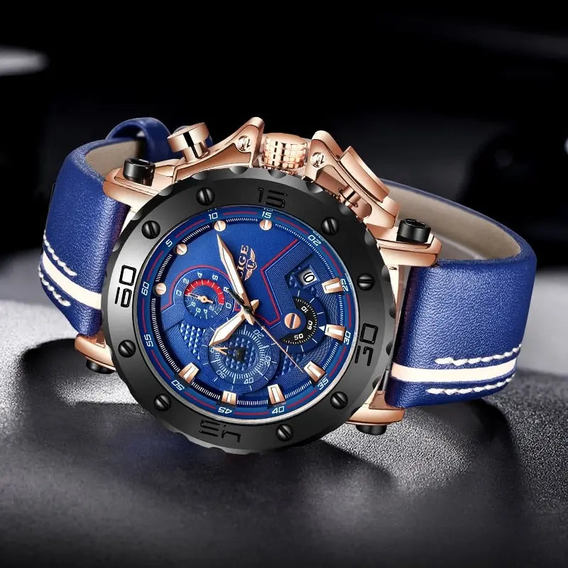 LIGE - Sport Steel  Drako Watches Men's Watches