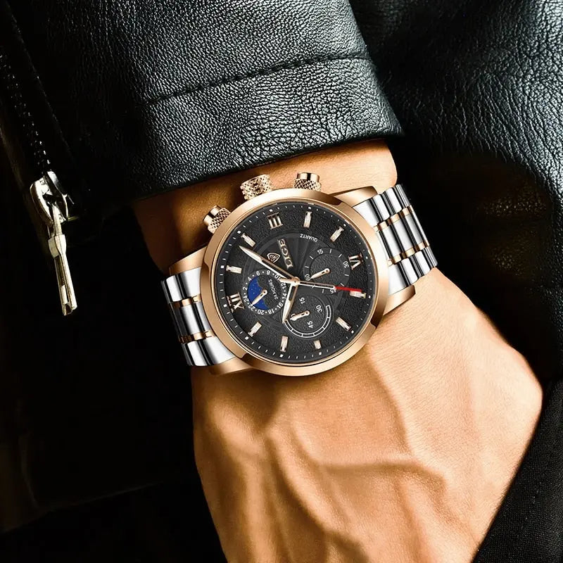 LIGE - Sports Steel Drako Watches Men's Watches