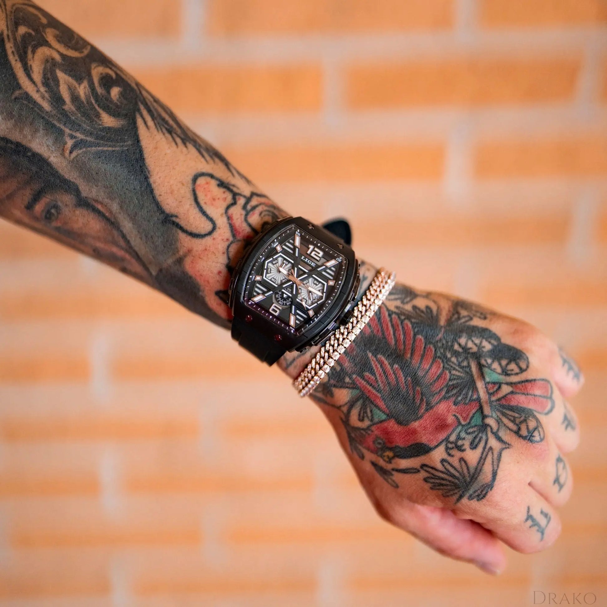 LIGE - Striker  Drako Watches Men's Watches